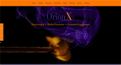 Desktop Screenshot of orionx.net