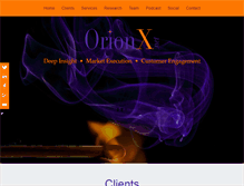 Tablet Screenshot of orionx.net